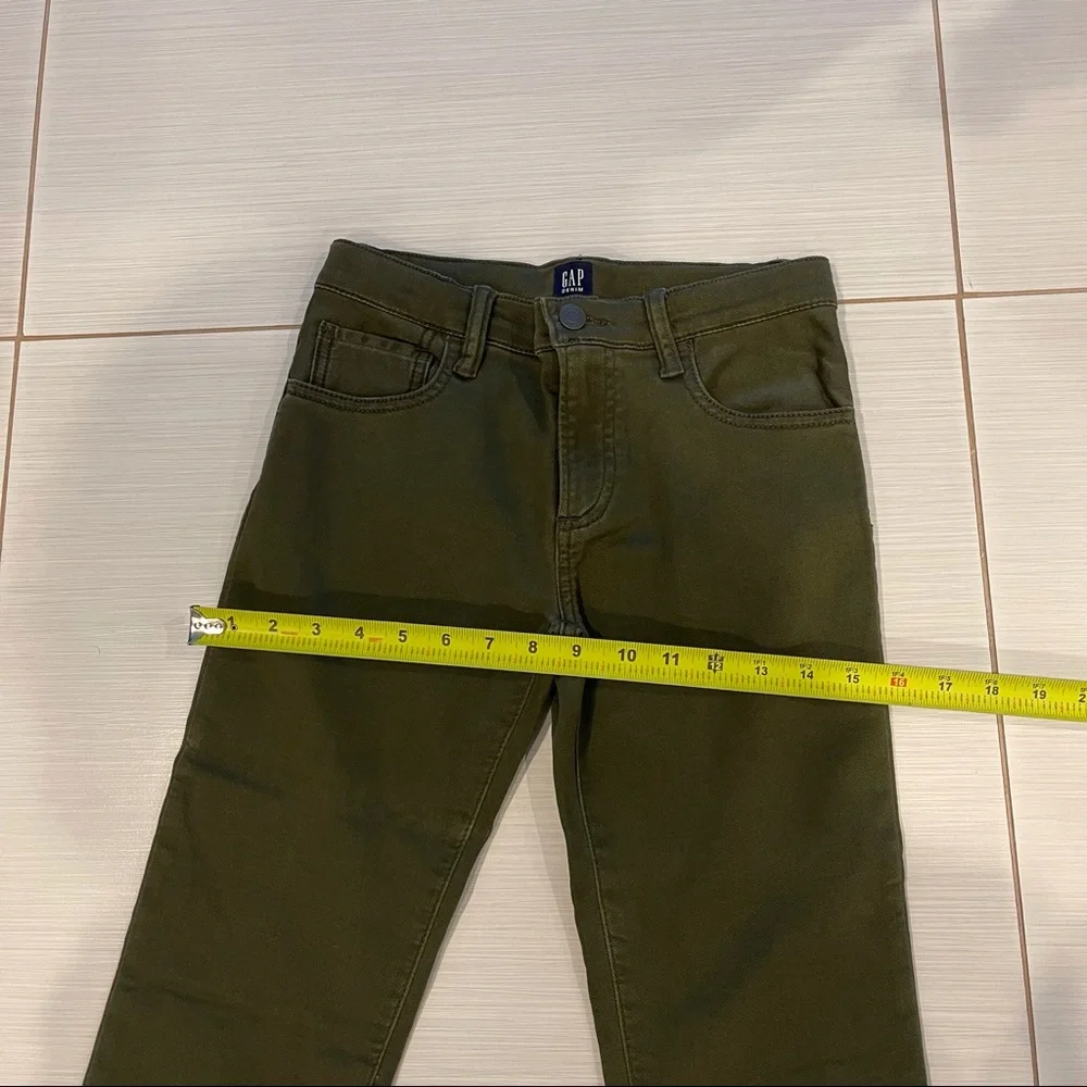 Gap Kids olive color almost new denim slim Pants